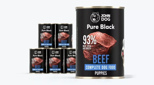 karma-mokra-dla-szczeniaka-john-dog-pure-black-wolowina-zestaw-6x400g.webp