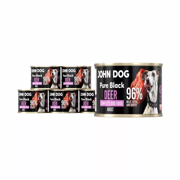 karma-mokra-dla-psa-pure-black-jelen-200-g-john-dog.webp