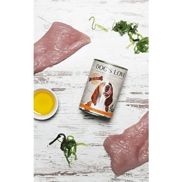 DOG'S LOVE BARF Pure Pute - indyk czysty Mokra Karma dla psów (400g)-2.jpg
