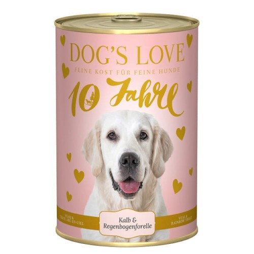 DOG'S LOVE Kalb - cielęcina z pstrągiem i jabłkiem Mokra Karma dla psów (400g).jpg