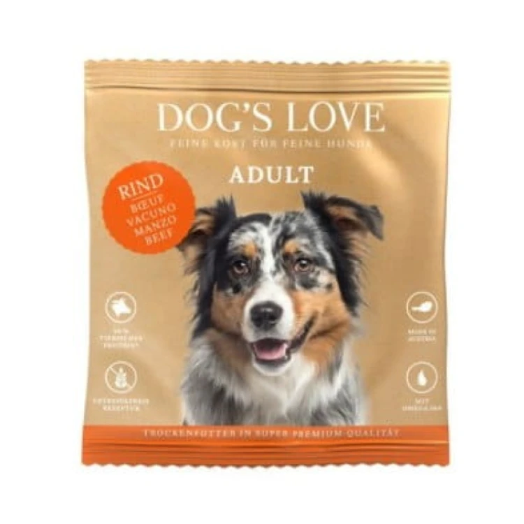 DOG'S LOVE Rind - wołowina z batatami i buraczkami Sucha Karma dla psów (80g).jpg