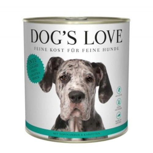 DOG'S LOVE Ente - kaczka z topinamburem i marchewką Mokra Karma dla psów (800g).jpg