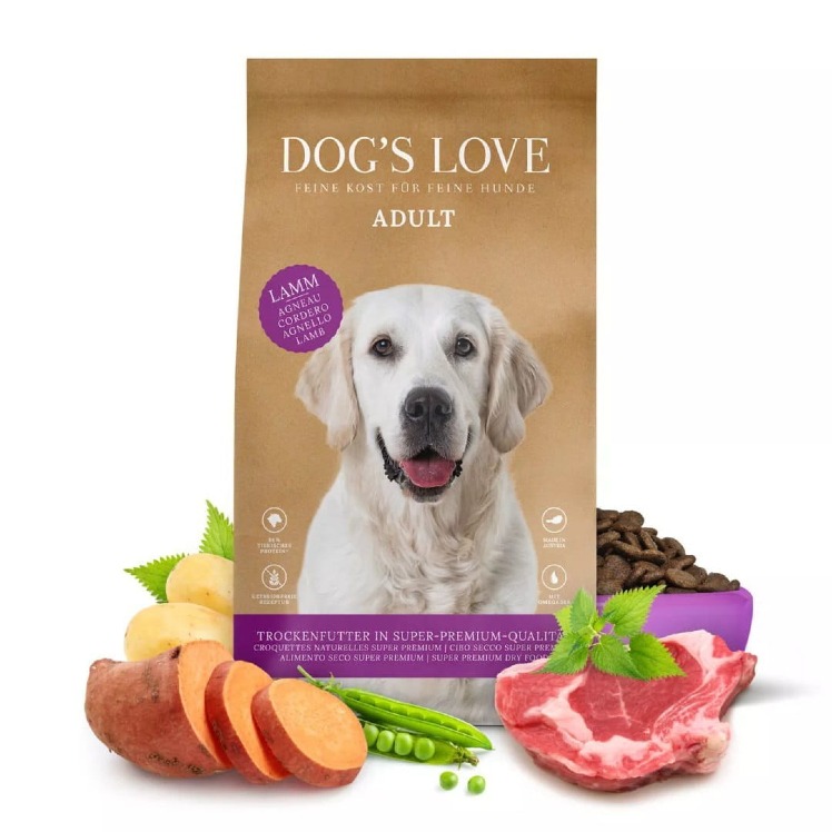 DOG'S LOVE Lamm - jagnięcina z batatami i jabłkami Sucha Karma dla psów (12 kg).jpg