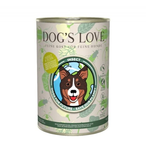 DOG'S LOVE Insekt Huhn - karma z owadów i kurczaka Mokra Karma dla psów (400g).jpg
