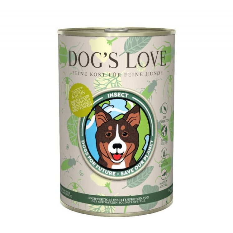 DOG'S LOVE Insekt Huhn - karma z owadów i kurczaka Mokra Karma dla psów (400g).jpg