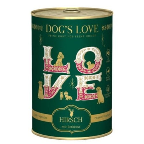DOG'S LOVE Winter Menu Hirsch - mięso jelenia z kasztanami Mokra Karma dla psów (400g).jpg