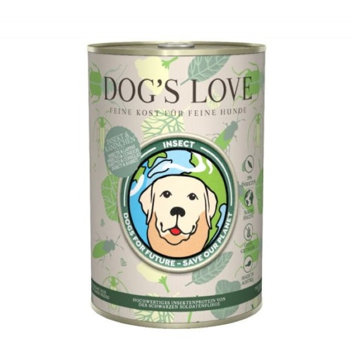 DOG'S LOVE Insekt Kaninchen - karma z owadów i królika Mokra Karma dla psów (400g).jpg