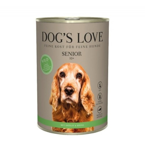 DOG'S LOVE Senior Wild - dziczyzna karma dla starszych psów (400g).jpg