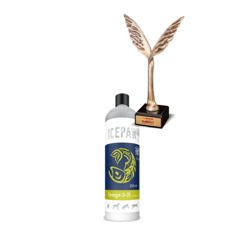 ICEPAW High Premium Omega-3 olej z sardeli i sardynek 250 ml  - nagroda