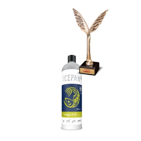 ICEPAW High Premium Omega-3 olej z sardeli i sardynek 250 ml  - nagroda