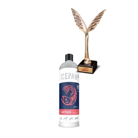 ICEPAW High Premium Lachs oil - olej z łososia 100% 250 ml  - nagroda
