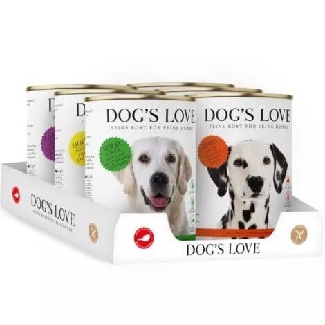 DOG'S LOVE Multipack zestaw Mokra Karma dla psów (6 puszek 400g).jpg