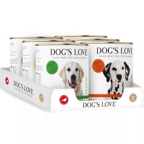 DOG'S LOVE Multipack zestaw Mokra Karma dla psów (6 puszek 800g).jpg